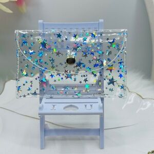 Starry Star Clear Card Case Wallet